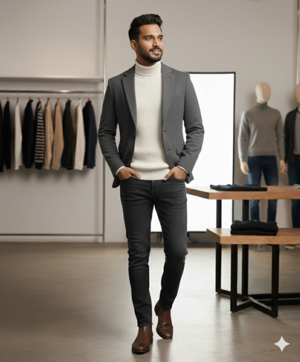 Men's Winter Turtleneck Sweatshirt