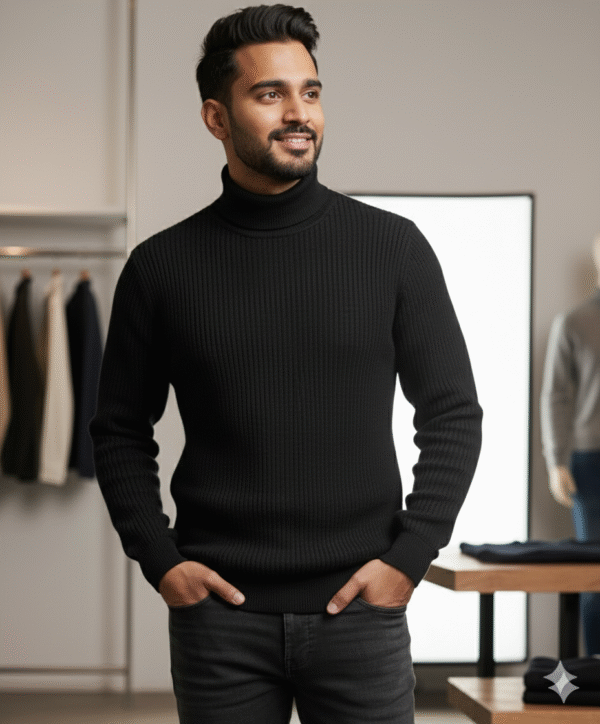 Men's Winter Turtleneck Sweatshirt