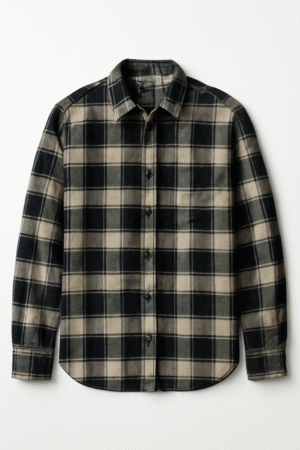 Pastel Yellow Casual Check Shirt