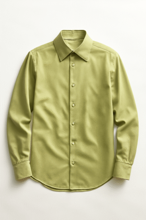 Pastel Yellow Casual Check Shirt