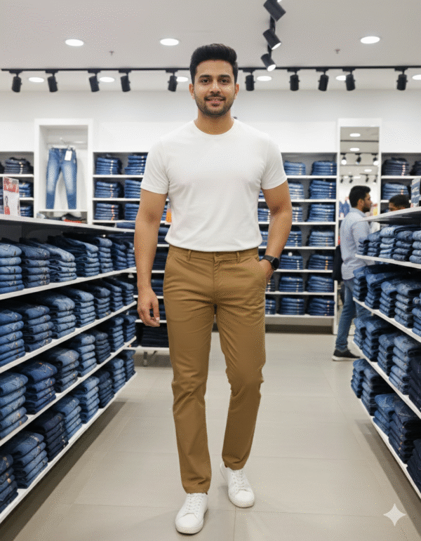 Men's Modern Regular Fit Stretch Chinos