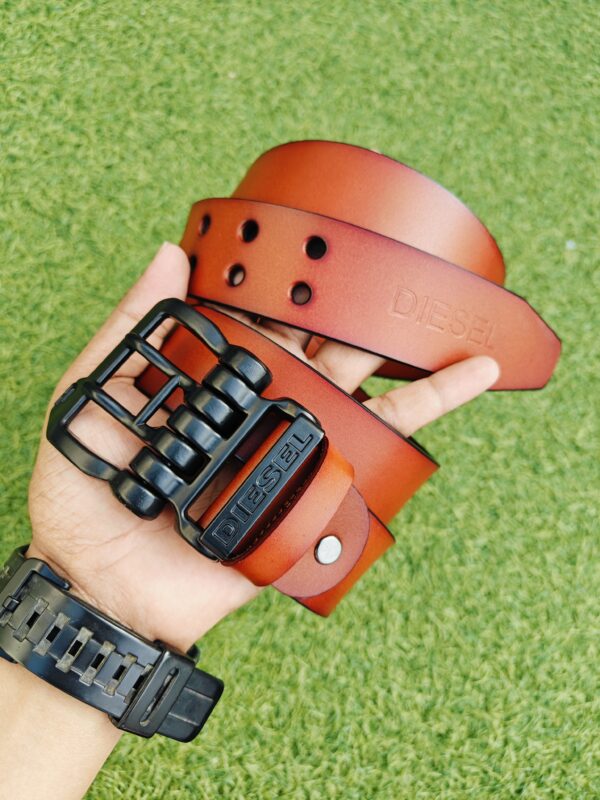 Vintage Tan/Burnt Brown (Dual Tone) Men's Leather Belt