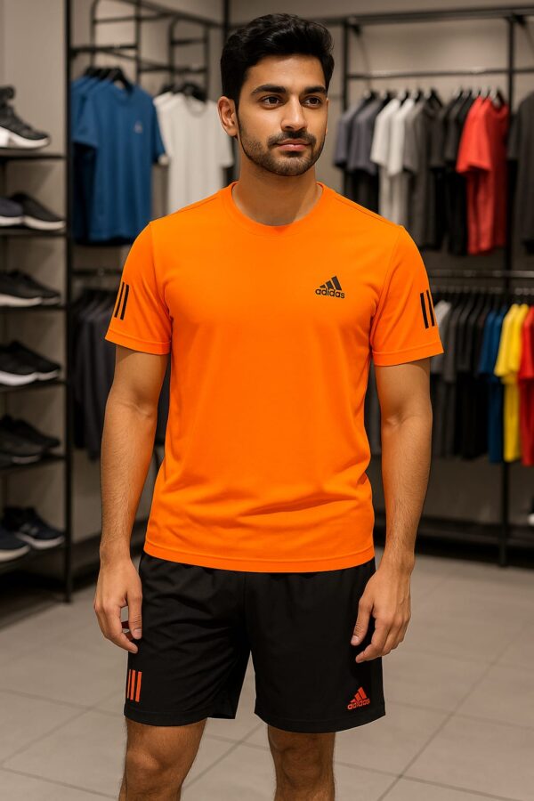 Men's Sportswear Combo : Dry-Fit T-shirt & Lycra Shorts