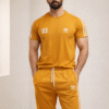 Mustard Half Sleeve Track Suit Set