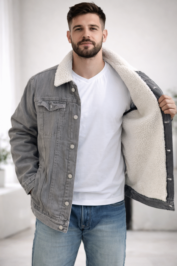 PREMIUM SHERPA LINED DENIM JACKET