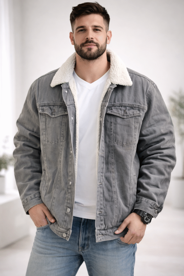 PREMIUM SHERPA LINED DENIM JACKET