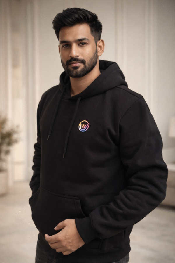 BLACK STREETWEAR GRAPHIC HOODIE