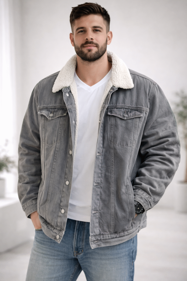 PREMIUM SHERPA LINED DENIM JACKET