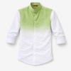 Ombre Mandarin Collar Shirt