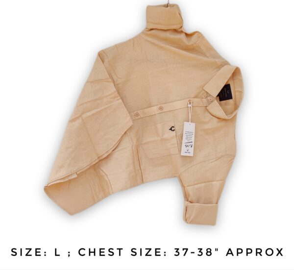 Beige/Light Sand Plain Shirt