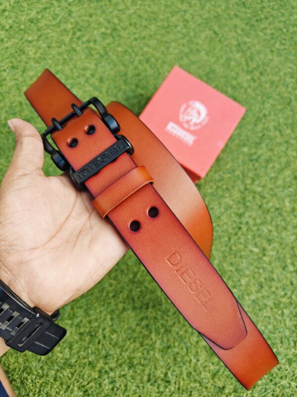 Vintage Tan/Burnt Brown (Dual Tone) Men's Leather Belt