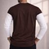 Brown+White+Red Full Sleeve Tshirt