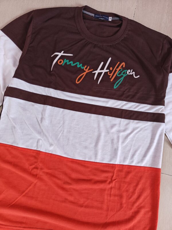 Brown+White+Red Full Sleeve Tshirt