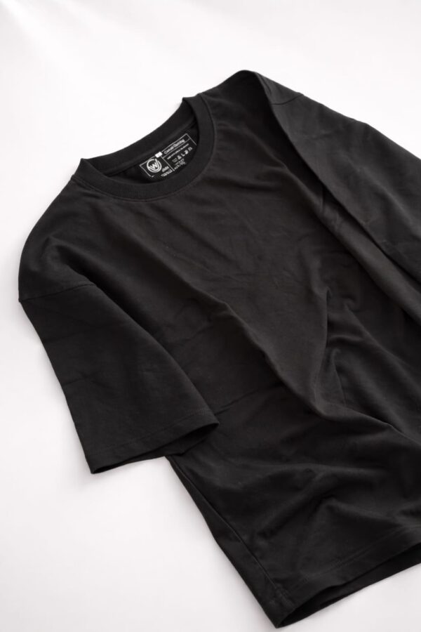 Black Oversized Plain Tshirt