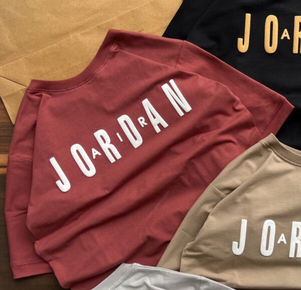 Maroon Printed Drop-Shoulder Tshirt