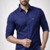 Navy Blue Plain Shirt