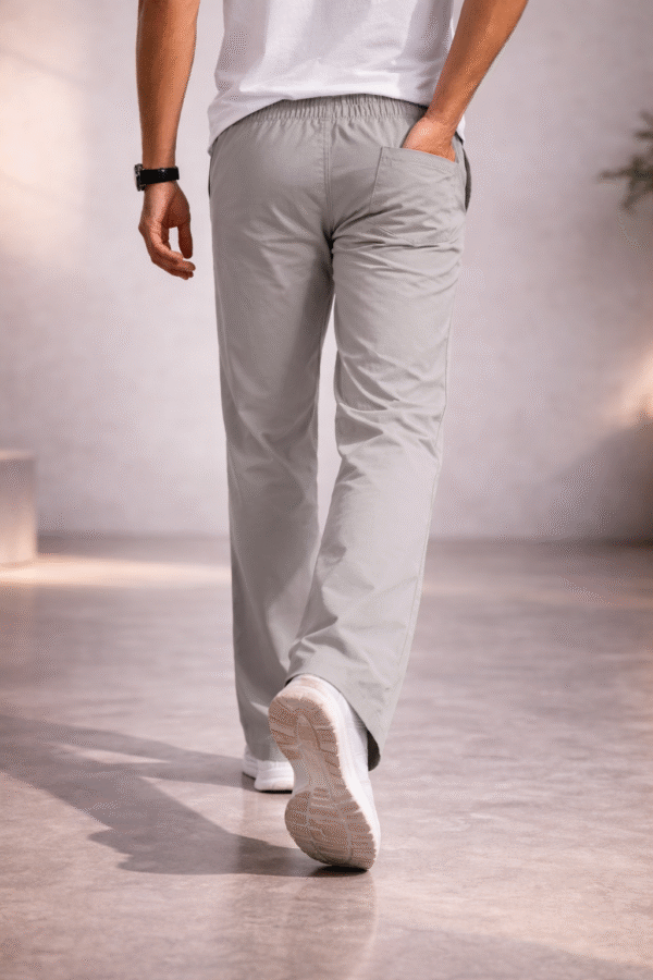 Sage Grey Boot-Cut Trackpant