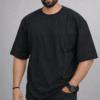 Black Oversized Plain Tshirt