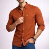 Rust Brown Plain Shirt