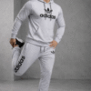 Light Grey/Ice Grey Hoodie Tracksuit Set