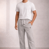 Sage Grey Boot-Cut Trackpant