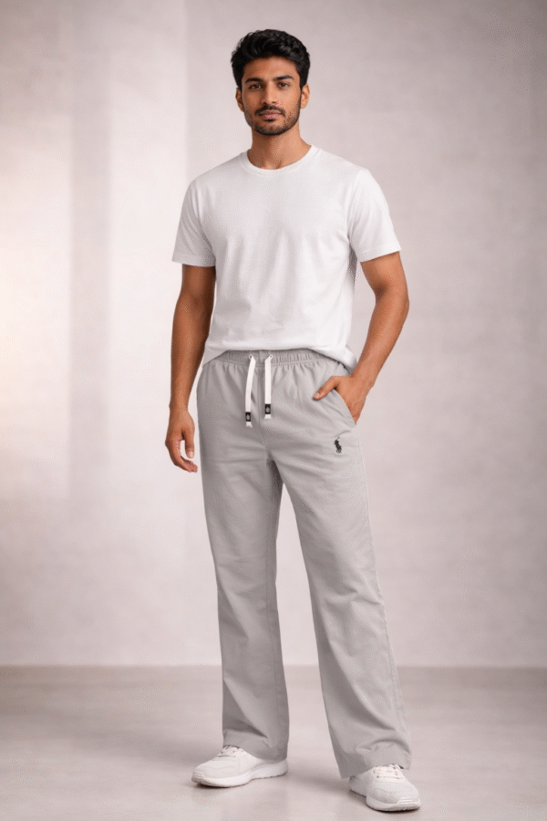 Sage Grey Boot-Cut Trackpant