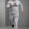 Light Grey/Ice Grey Hoodie Tracksuit Set
