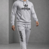 Light Grey/Ice Grey Hoodie Tracksuit Set