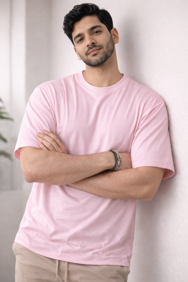 Onion Pink Plain Over-Sized Tshirt