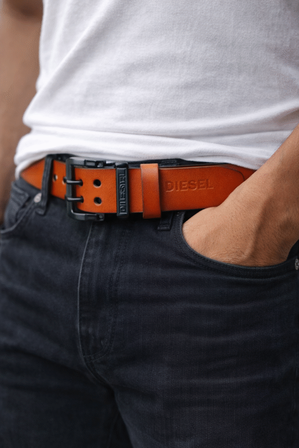 Vintage Tan/Burnt Brown (Dual Tone) Men's Leather Belt