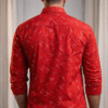Red Printed Full Sleeve Shirt