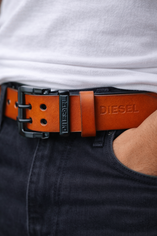 Vintage Tan/Burnt Brown (Dual Tone) Men's Leather Belt