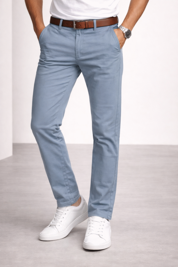 Sky Blue Formal Casual Chinos