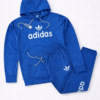 Royal Blue Sports Hoodie Tracksuit Set