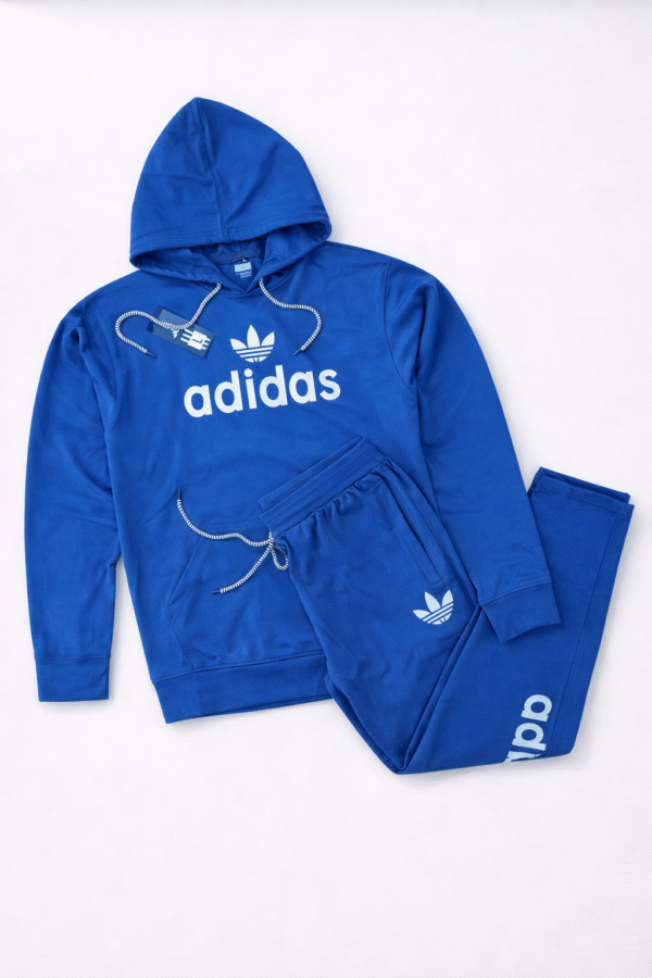 Royal Blue Sports Hoodie Tracksuit Set