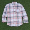 Peach Casual Check Full Sleeve Shirt