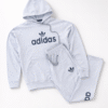 Light Grey/Ice Grey Hoodie Tracksuit Set