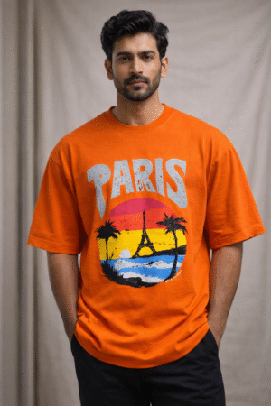 ORANGE PARIS DROP SHOULDER TSHIRT