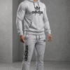 Light Grey/Ice Grey Hoodie Tracksuit Set