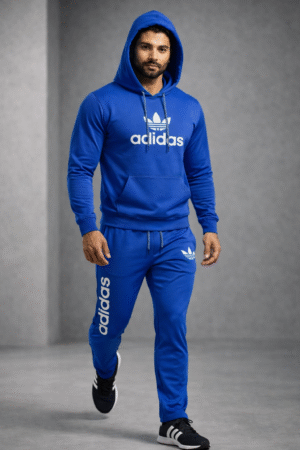 Royal Blue Sports Hoodie Tracksuit Set