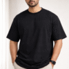 Black Plain Over Sized Tshirt