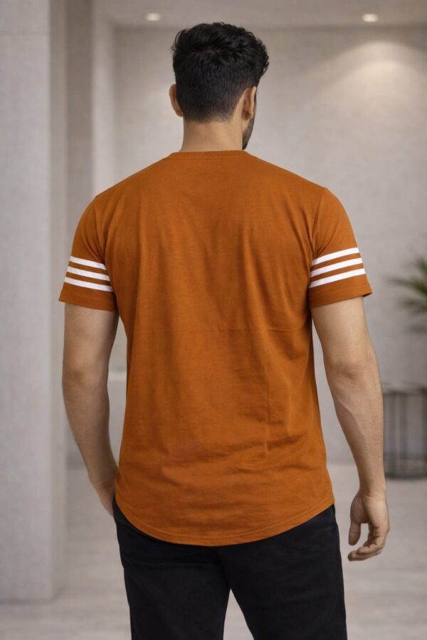 Green – White – Black Color Block Design Half Sleeve T-shirt