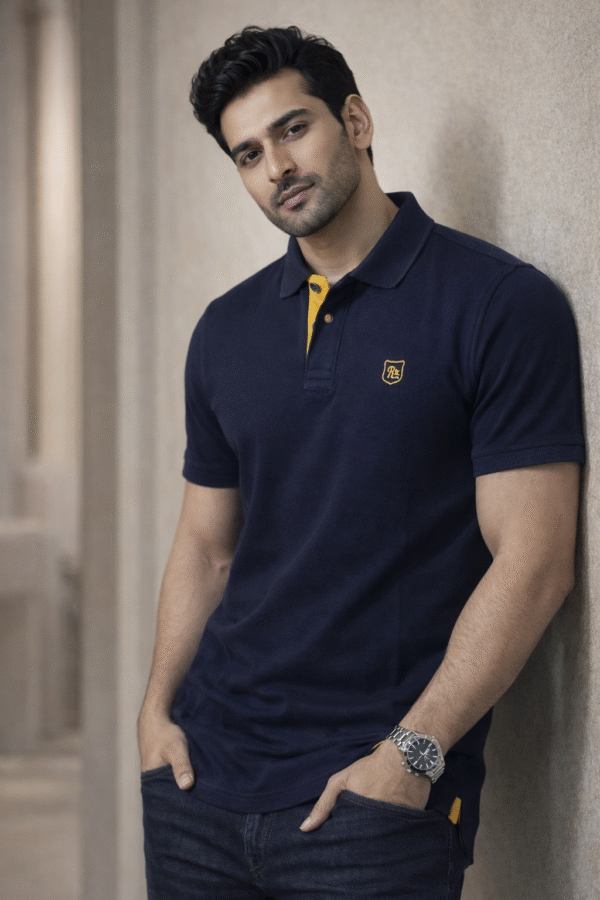 Navy Blue Polo T-Shirt