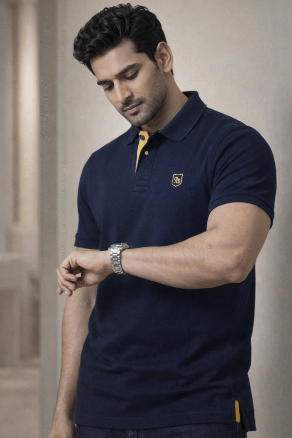 Navy Blue Polo T-Shirt