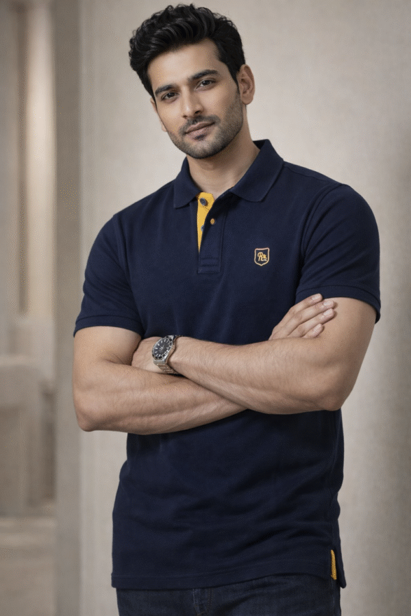 Navy Blue Polo T-Shirt