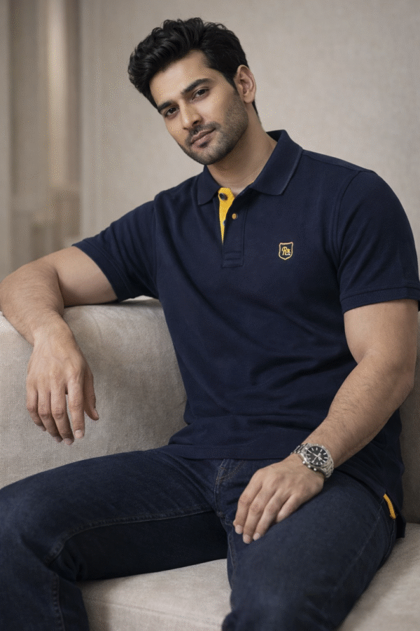 Navy Blue Polo T-Shirt