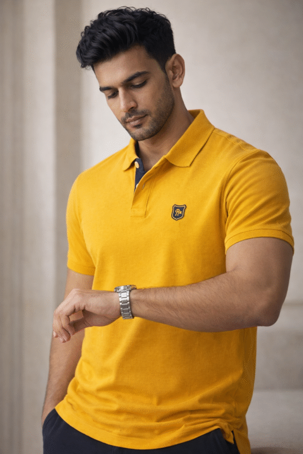 Mustard Yellow Polo T-Shirt