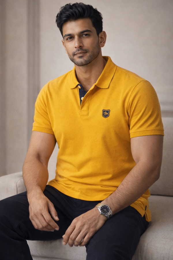 Mustard Yellow Polo T-Shirt