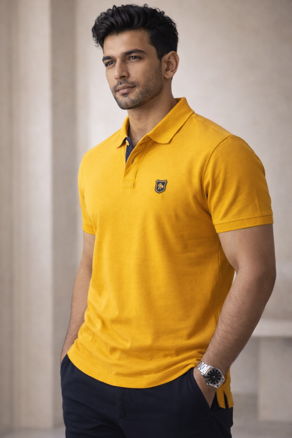 Mustard Yellow Polo T-Shirt