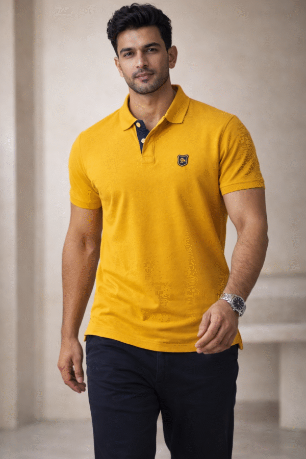 Mustard Yellow Polo T-Shirt